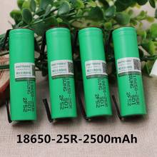 100%NEW 18650 Battery 2500mAh 3.7V INR18650 25R 20A Discharge High Current Welding Nickel Sheet lithium ion Rechargeable Battery 2024 - buy cheap