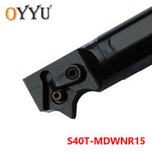 Oyyu S40T-MDWNR15 40mm mdwnr carboneto inserções para titular torno cortador cnc haste ferramenta de torneamento chato barra 2024 - compre barato