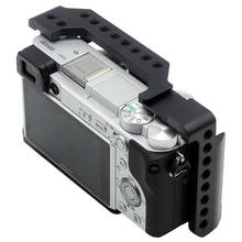 Metermall gaiola estabilizadora para câmera, para sony a6400/a6000/a6300/a6000 dslr, monitor de microfone de montagem em gaiola 2024 - compre barato