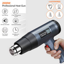 2000W Heat Gun Professional Heavy Duty Hot Air Gun Kit Variable Temperature Control for DIY Stripping Paint Shrinking PVC home 2024 - buy cheap
