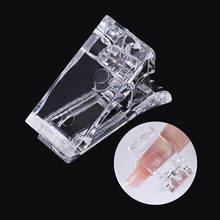 Dicas de unhas clip transparente dedo rápido construção gel extensão unhas arte manicure ferramenta sana889 2024 - compre barato