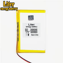 358085 3.7 V 4000 mah tablet general polymer lithium battery GPS,mp3,mp4,cell phone,speaker 2024 - buy cheap