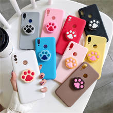 Cat Dog Paw Prints Case For iPhone 6 6s 7 8 Plus X XR Xs12 mini 11 Pro Max SE 5 5s Cases Soft TPU Case Holder Stand Cover 2024 - buy cheap