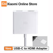 Xiaomi-adaptador multifunción Original de USB-C a HDMI, transmisión de datos de alta velocidad, USB 3,0, compatible con salida de vídeo 4K HD 2024 - compra barato