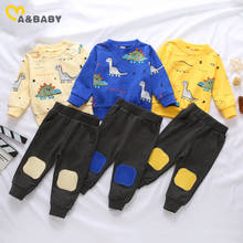 Ma&Baby 6M-4Y Spring Autumn Toddler Kid Infant Boys Clothes Set Dinosaur Long Sleeve Sweatshirts Pants Outfits Costumes 2024 - buy cheap