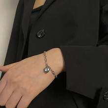 KINFOLK-pulsera de moda de estilo coreano para mujer y parejas, pulsera Retro de cadena de diseño Simple, aleación Punk, buenos regalos, 1 ud. 2024 - compra barato