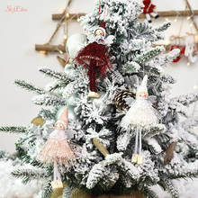 Милый Санта-Клаус, снеговик, лося, кукла, Рождественская елка, подвесное ремесло, украшения, новый год, Рождество, домашние вечерние украшения 5z 2024 - купить недорого
