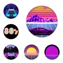 Vaporwave retro vintage 80s crachá broche acessórios para roupas mochila decoração presente 2024 - compre barato