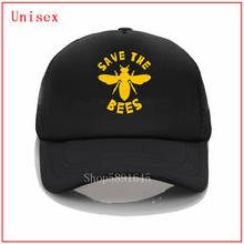 Бейсболка с надписью «Save the bees bug», модная желтая Кепка с принтом, крутая сетчатая бейсболка для мужчин и женщин, лето 2024 - купить недорого