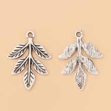 20pcs/Lot Tibetan Silver Branch Leaf Connector Charms Pendants for Necklace Bracelet Jewelry Making Accessories 2024 - buy cheap