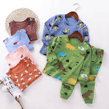 2020 Winter Kids Clothing Sets Warm Fleece Pajamas For Boys And Girls Thicken Children Sleepwear Velvet Baby Thermal Underwear 2024 - buy cheap
