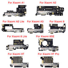 1pcs USB Charging Dock Plug Socket Port Connector For Xiaomi A1 A2 A3 8 Lite 8SE 9T Pro Charger Data Flex Cable 2024 - buy cheap