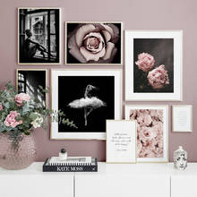 Póster nórdico de flores, pintura en lienzo para fotografía, imágenes artísticas de pared para sala de estar, impresiones decorativas modernas y naturales 2024 - compra barato