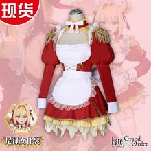 Anime Fate/Grand Order Nero Maid Dress Lovely Uniform Cosplay Costume Halloween Suit For Women 2024 - buy cheap