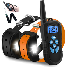 Dog Training Bark-stop Collar Electric Waterproof Rechargeable Pet Training Tool with LCD Display Shock Vibration Sound for dogs 2024 - buy cheap