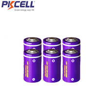 Bateria primária das baterias de lítio 1/2 v 14250 mah da bateria er14250m 3.6 do aa de 6 pces bateria er14250m 750 para sistemas de segurança 2024 - compre barato