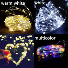 LED Solar String Lights Home Garden Copper Wire Fairy Light Strip Lamp Outdoor Solar Powered Christmas Party Holiday Decor 5z 2024 - buy cheap