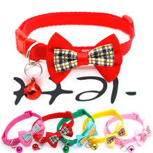 Gravata borboleta ajustável colorida para cachorros e gatos, gravata com nó, acessórios para pets, cachorros, gatos, filhotes, 1 peça 2024 - compre barato
