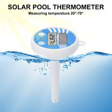 Solar Powered Digital Thermometer Swimming Floating Pool Accurate Water Temperature Gauge EDF88 2024 - buy cheap