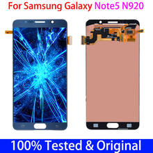 Original Super Amoled For Samsung Galaxy Note 5 N920C Touch Screen Assembly NOTE5 SM-N920F N920 LCD Display Screen Digitizer 2024 - buy cheap