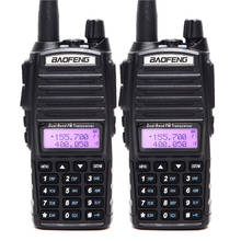 Baofeng-walkie talkie original, walkie talkie 5w, 128ch, 2-ptt, banda dupla, vhf, uhf, 136-174mhz, 400-520mhz, portátil 2024 - compre barato
