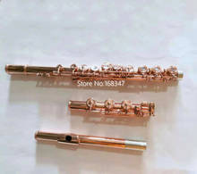 MARGEWATE New Flute 17 Key Open Hole C Tune Rose Gold  Brand Musical Instrument With Case Free Shipping 2024 - buy cheap