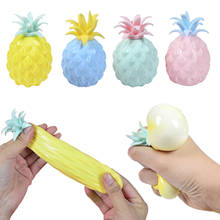 Kids Adult Stress Toy Squeeze Ball Pineapple Shape Design Anti-Stress TPR Simulation Stress Relief Kids Vent Toy 2024 - buy cheap