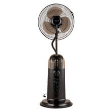 Ventilador de umidificação com controle remoto, sistema de refrigeração, névoa fria, ventilador elétrico, spray silencioso, cabeças de ventilador 2024 - compre barato