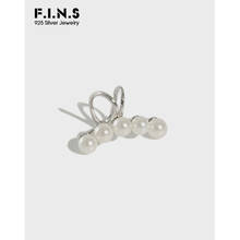 F.I.N.S 1pc 925 Silver Clip-on Ears Fashion Simple Ear Cuff Silver 925 Ear Clip Without Puncture Single Clip Earring 2024 - buy cheap