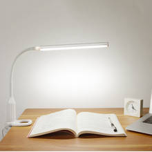 Nova lâmpada de mesa toque candeeiros de mesa 5w 24 leds usb alimentado desktop dobrável regulável proteção para os olhos lâmpada estudo led clipe luz 2024 - compre barato