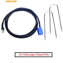 FEELDO Car Stereo Female 3.5MM Jack Aux Adapter Cable For Volkswagen Passat Polo Bora For AUDI  with 2-Key Tool Radio Wire #5733 2024 - buy cheap