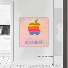Andy Warhol 》 Apple Macintosh 》 поп-арт на холсте картина маслом Художественный постер декоративная картина настенное украшение для дома 2024 - купить недорого