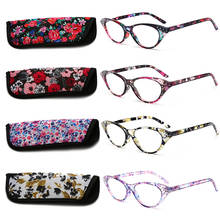 RBENN 4 шт. очки для чтения кошачий глаз женские модные очки для чтения со стразами весенние шарниры для пресбиопии очки + 1,25 1,75 2,5 2024 - купить недорого