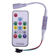 Controlador de tira Led WS2811 WS2812 WS2812B, 300 tipos de cambios, inalámbrico, RF, Digital, Color, cc 5V 12v 24v