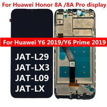 Pantalla táctil LCD para Huawei Y6 Pro 2019, con Marco, Y6 2019, Y6 Prime 2019, JAT-L09 L29, Honor 8A 2024 - compra barato