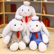 30-55cm big long ears rabbit plush animals toys stuffed bunny rabbit soft toys baby kids sleep toys birthday gifts short plush 2024 - buy cheap