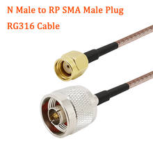 Antena wi-fi tipo 1/3/6m, rp sma para n, conector macho para n, plugue macho rg316, conector coaxial rf 2024 - compre barato
