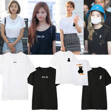 TWICE Kpop-Camiseta holgada para mujer, camisetas coreanas Kawaii de algodón, camiseta blanca para mujer, ropa urbana Harajuku, Tops dulces 2024 - compra barato