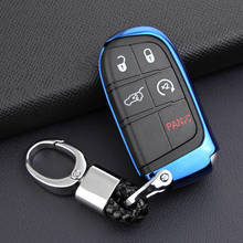 Car Key Fob Chain For Jeep Grand Cherokee Renegade Compass Dodge Durango Journey Chrysler Keychain Ring Cover Holder Accessories 2024 - buy cheap