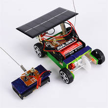 Игрушечная машинка на солнечной батарее, деревянный беспроводной автомобиль «сделай сам», модели, детские игрушки, сборка радиоуправляемого автомобиля, строительные игрушки, развивающая игрушка для детей 2024 - купить недорого