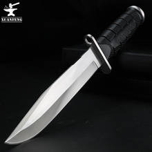 Походный нож высокой твердости, прямой нож для дикой природы, выживания, нож с фиксированным лезвием, кемпинг, охотничий нож, маленький фонарик 2024 - купить недорого