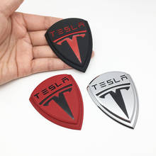 Car Styling 3D metal sticker for Tesla model 3 X S logo Car Body Tail Emblems Badge Side Fender Stickers Accessories 2024 - buy cheap