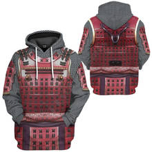Samurai Armour 3D Printed Men For Women hoodies Streetwear Fashion Hoodie/Sweatshirts Unisex Jacket Cosplay Costumes 2024 - buy cheap