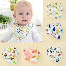 New 1Pcs Infant Kids Baby Unisex Feeding Saliva Towel Dribble Triangle Bandana Bibs Burp Cloths Baby Gifts 2024 - buy cheap