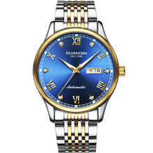 GUANQIN Relogio Masculino Automatic Sapphire Mechanical Men Watch Clock Waterproof Calendar Steel Wristwatch Otomatik Erkek Saat 2024 - buy cheap