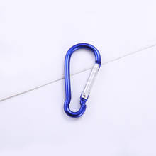 5 PCS Aluminum Carabiner D-Ring Clip Snap Hook Climbing Key Chain Hiking Keyring 2024 - buy cheap