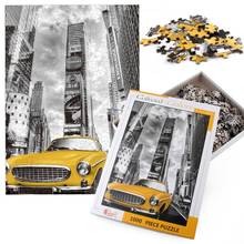 New York street 1000 pieces Adult Puzzle Wooden Puzzle Cartoon Oil painting jigsaw Puzzles For Children Educational Toys Gifts 2024 - buy cheap