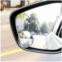 Adjustable Car Blind Spot Glass Mirror 360 Degree Side Wide Angle Rear View Small Frameless Round Mirror Auto Safety Driving 2024 - buy cheap