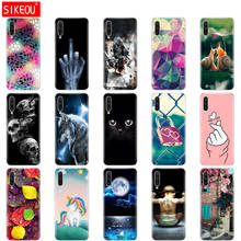silicone Cover For Xiaomi MI A3 Case Full Protection Soft tpu Back Cover Phone Cases For Xiomi MI A3 bumper Coque cat flower 2024 - buy cheap