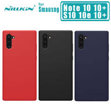 for Samsung Galaxy Note10 10 Plus Case Nillkin Flex Pure Luxury Liquid Silicone Back Cover for samsung S10 S10 Plus S10e Case 2024 - buy cheap